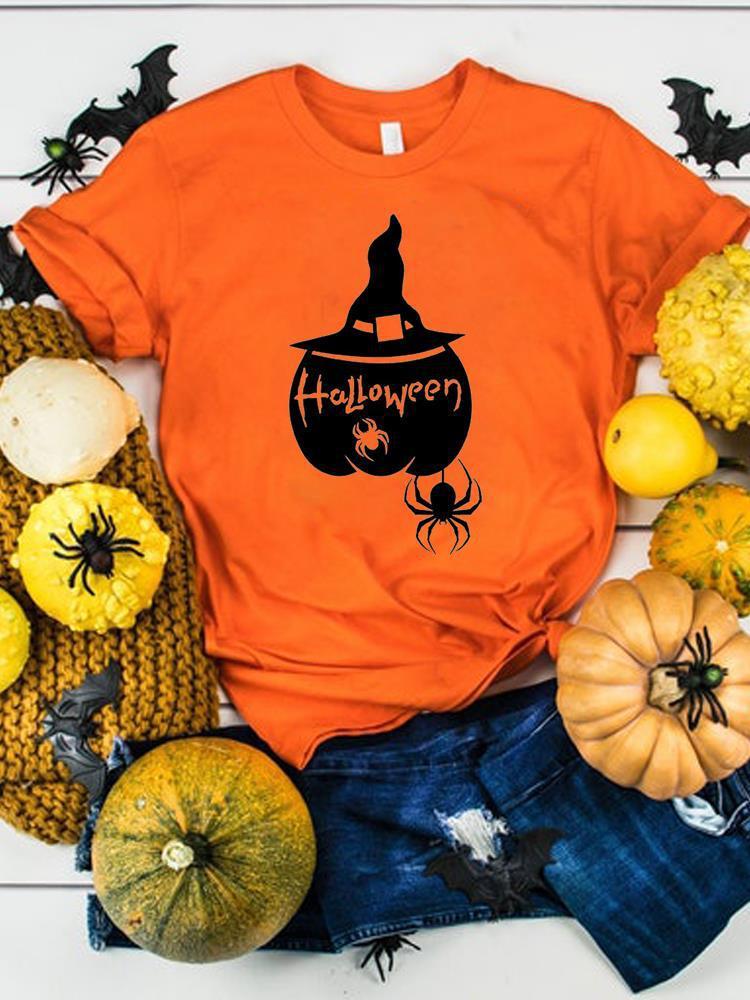 Halloween Thanksgiving Women's Graphics T-Shirt Clothes