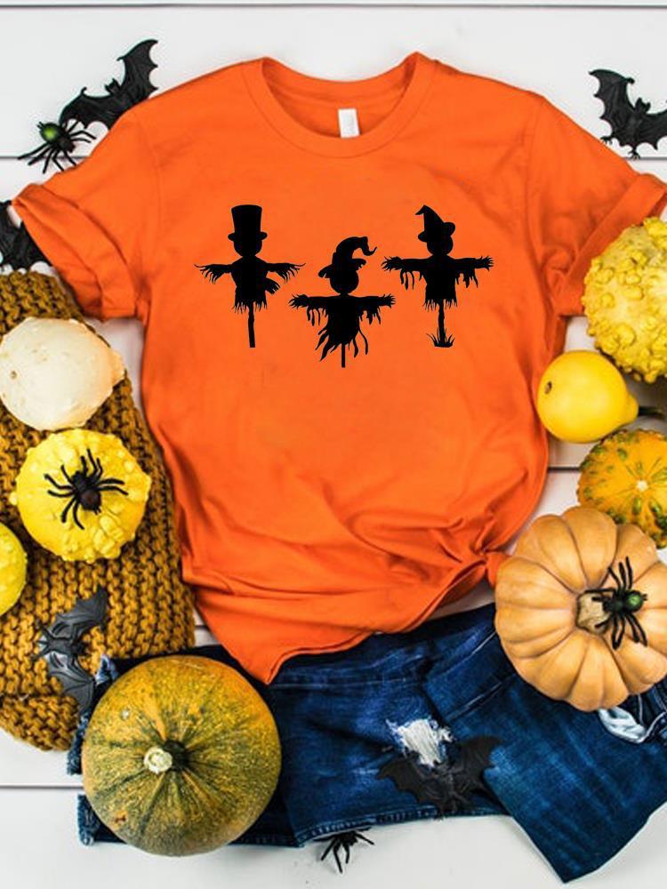 Halloween Thanksgiving Women's Graphics T-Shirt Clothes