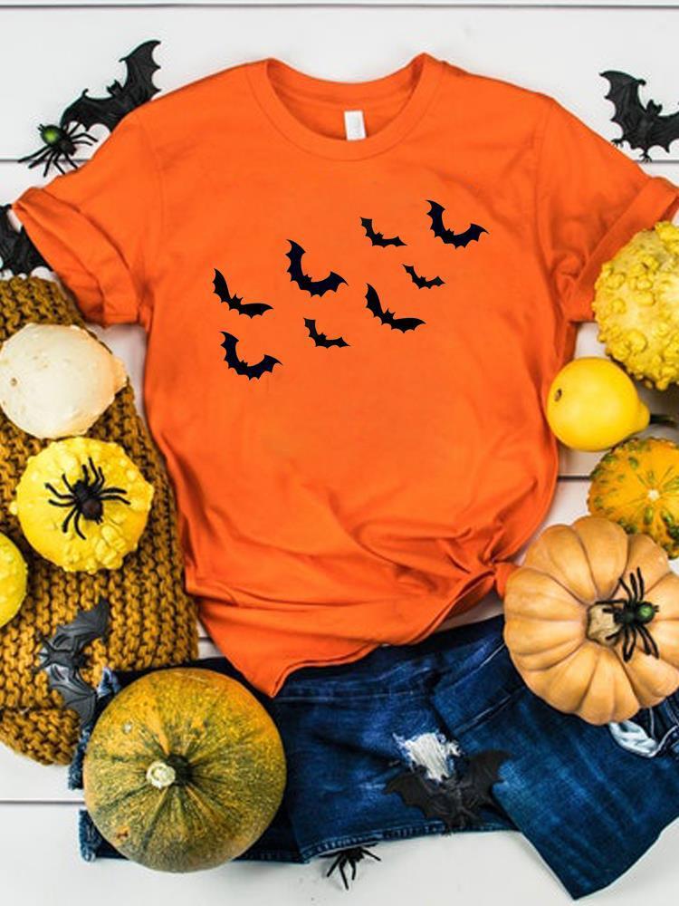 Halloween Thanksgiving Women's Graphics T-Shirt Clothes