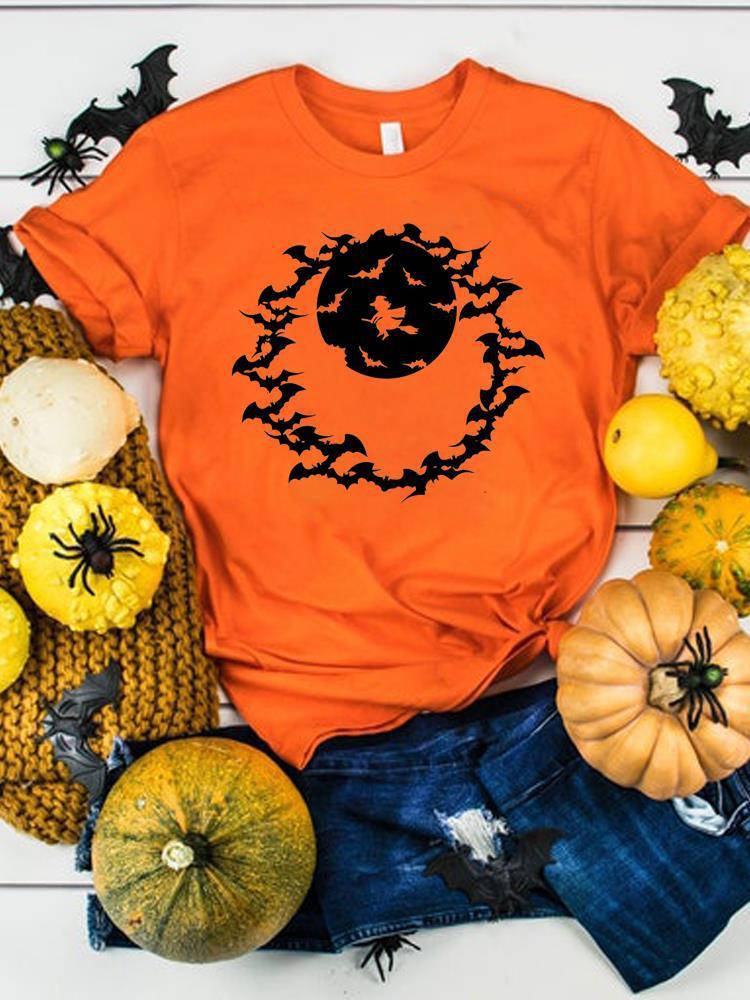 Halloween Thanksgiving Women's Graphics T-Shirt Clothes